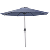 Uplion 2.7M Garden Umbrella Fade Resistant Market Parasol Tilt Canopy with 6 Ribs Outdoor Patio Umbrella