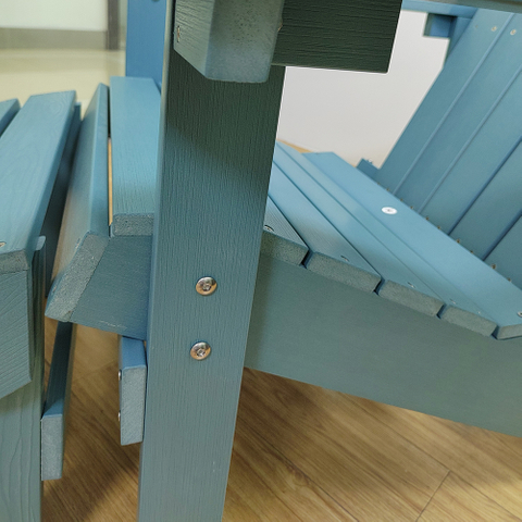 Uplion KD Modern Outdoor Garden Patio Balcony Chair Plastic Wood Adirondack Chair