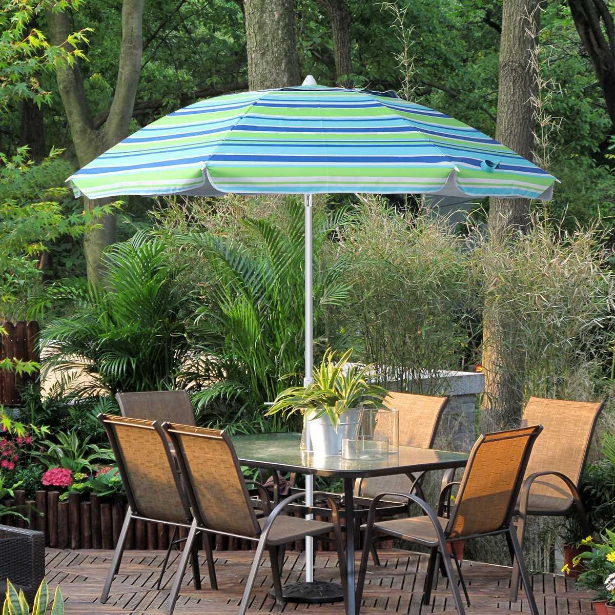 The main use of anti-UV umbrellas for outdoor courtyard garden